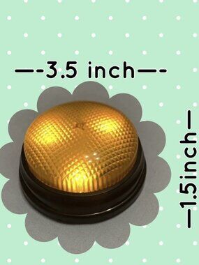 Fun Orange Light Up Push Buzzer With Sound! Learning Resources LRNLER3776
